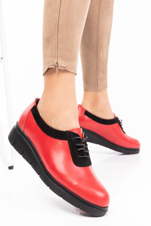 Pantofi red black piele naturala 2s77035