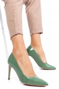 PANTOFI DAMA GUBAN PIELE NATURALA VERDE DESCHIS 1S77206