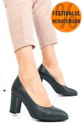 PANTOFI VERZI PIELE NATURALA 3S77015