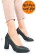 Pantofi verzi piele naturala 3s77015