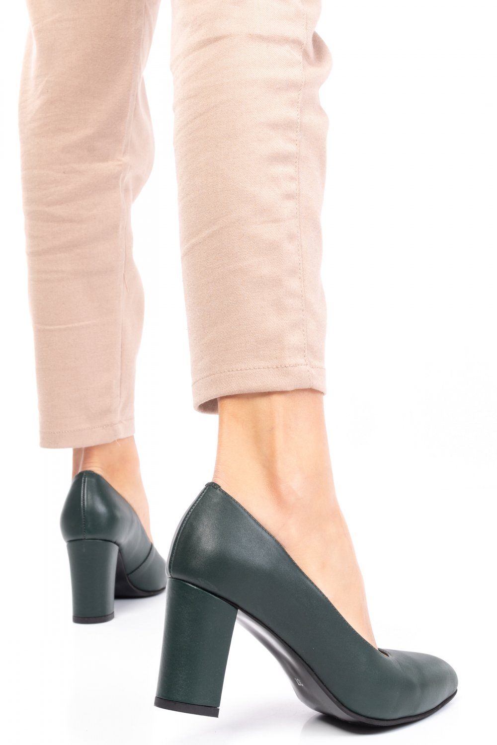 PANTOFI VERZI PIELE NATURALA 3S77015
