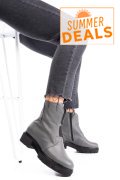 GHETE DAMA PIELE NATURALA GRI 1S7770