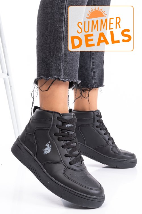 U.s. polo assn, pantofi sport black aristo-hi-1pr