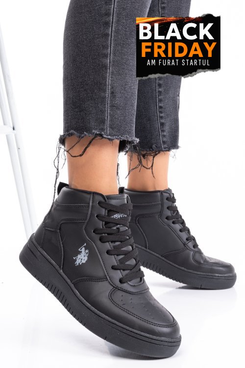 U.s. polo assn, pantofi sport black aristo-hi-1pr