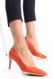 Pantofi portocalii piele naturala 1s77218