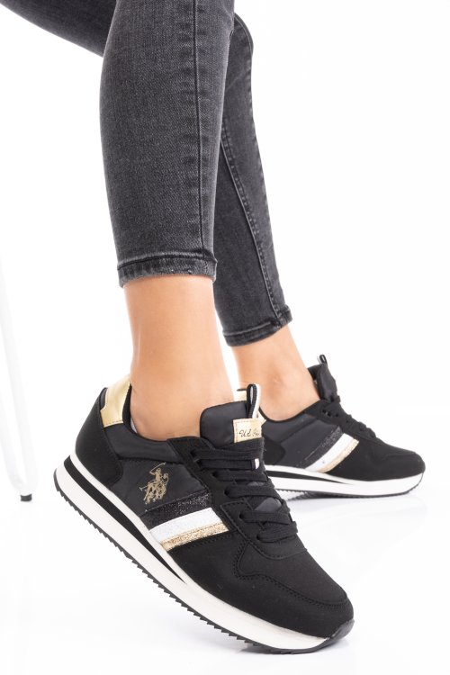 U.s. polo assn, pantofi sport black nobiw001