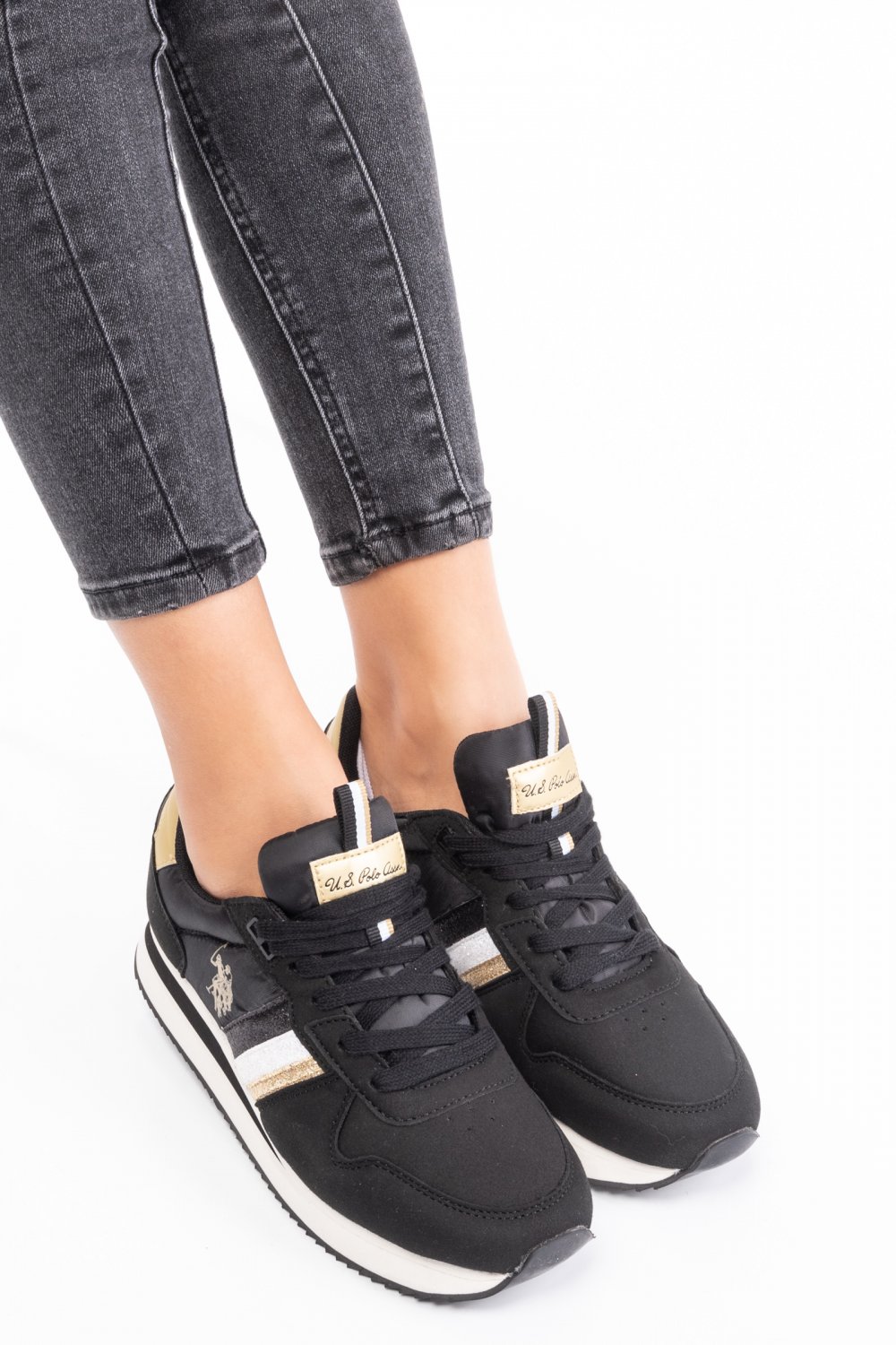 U.S. POLO ASSN, PANTOFI SPORT BLACK NOBIW001