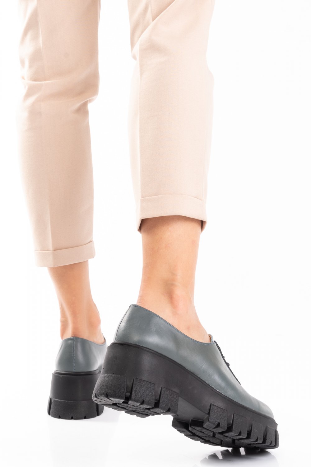 PANTOFI GRI PIELE NATURALA 2S77060