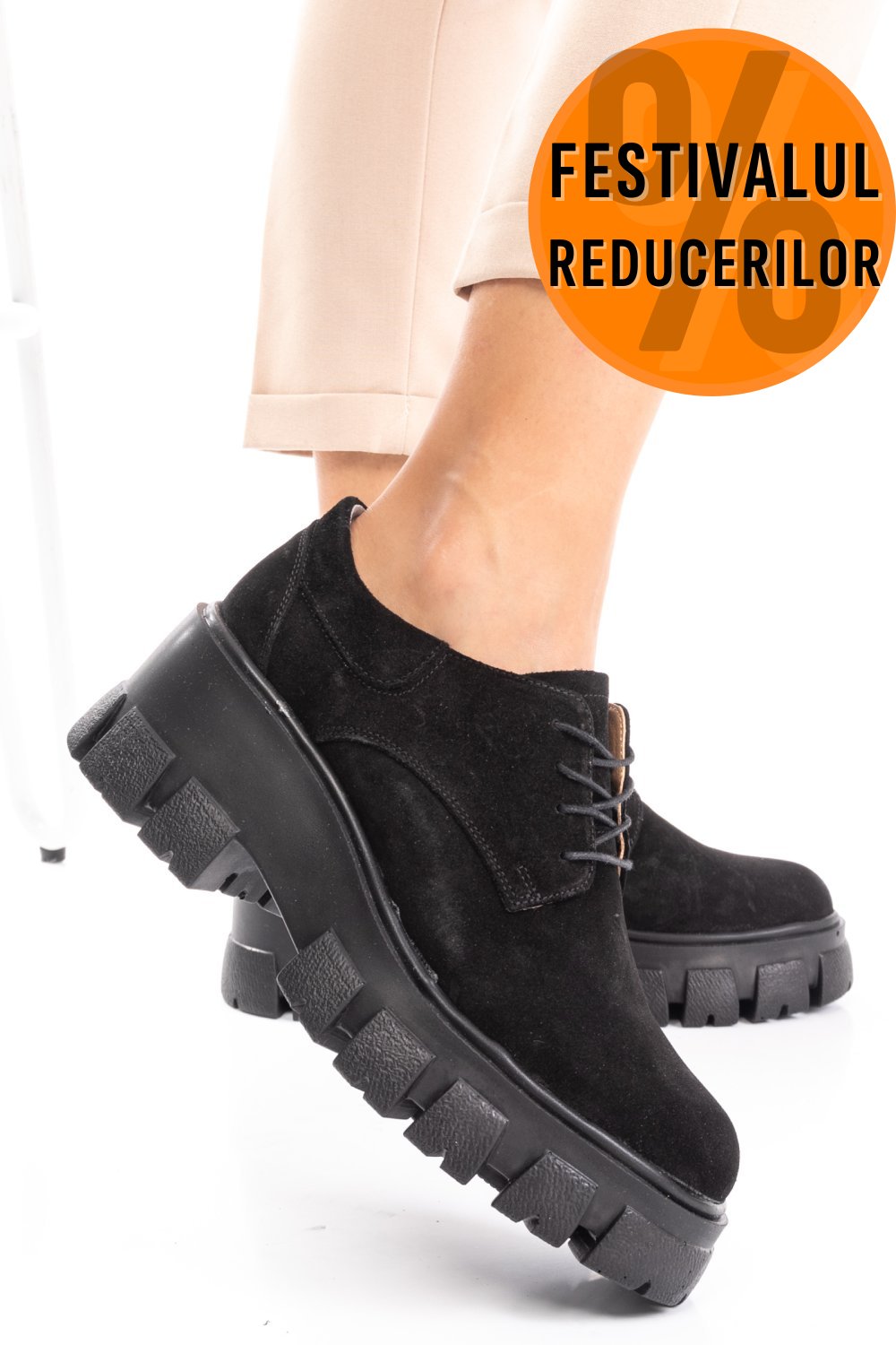 PANTOFI NEGRI PIELE NATURALA INTOARSA 2S77085
