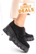 PANTOFI NEGRI PIELE NATURALA INTOARSA 2S77085