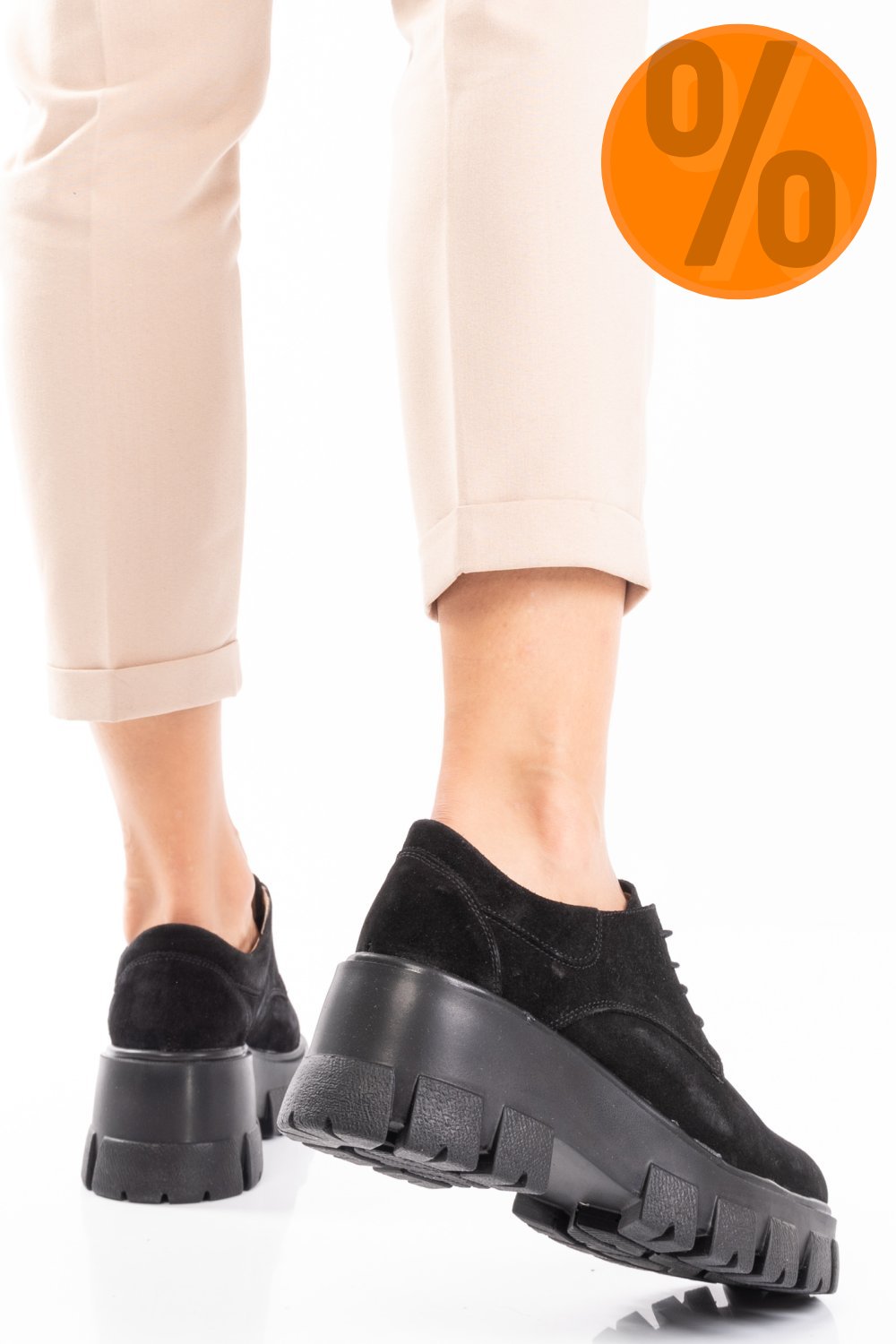 PANTOFI NEGRI PIELE NATURALA INTOARSA 2S77085