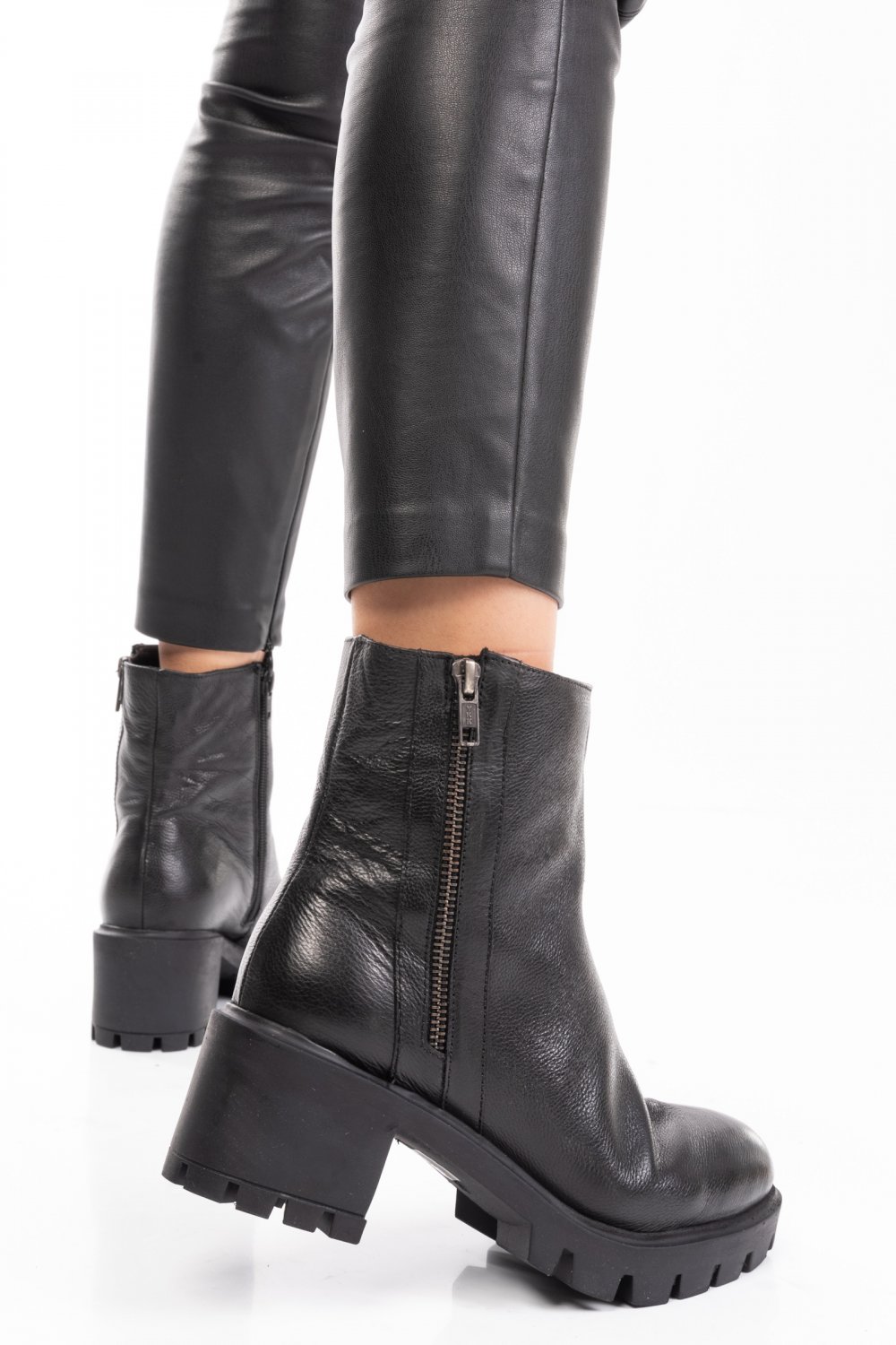 GHETE DAMA PIELE NATURALA NEGRE 7S77765