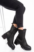 GHETE DAMA DE IARNA PIELE NATURALA BLACK NABUK 8S77799