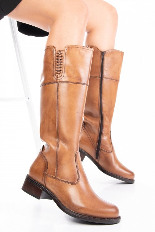Cizme maro piele naturala 9s77234