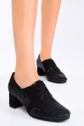 BOTINE DAMA  PIELE NATURALA NEGRI FLORAL 1S77434