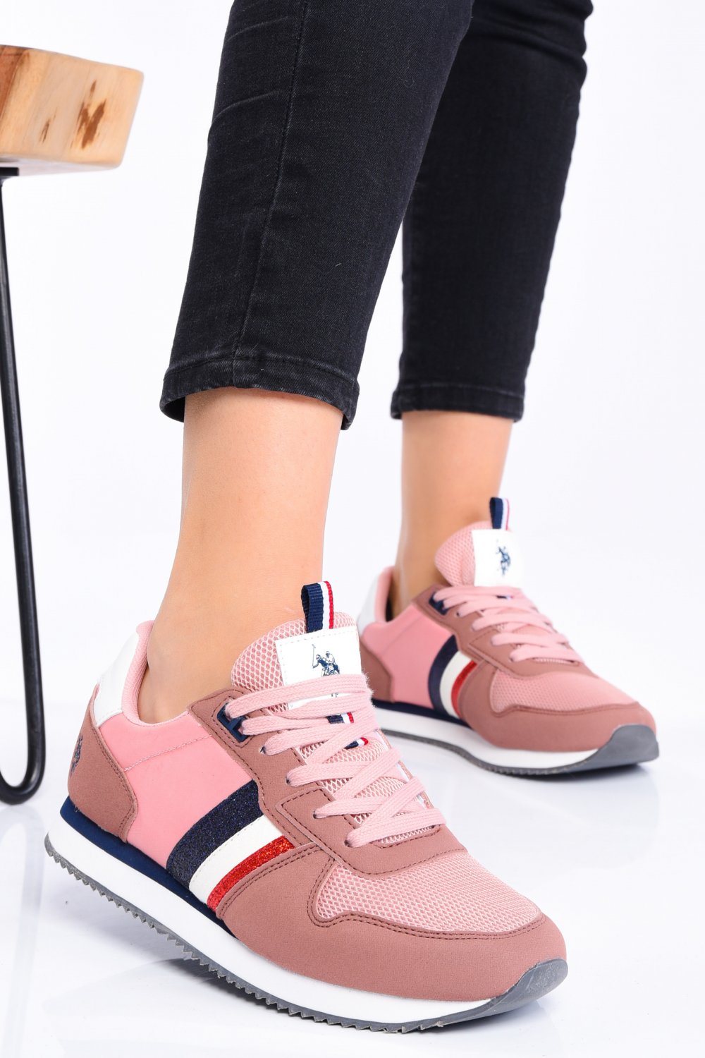 U.S. POLO ASSN, PANTOFI SPORT PINK NOBIW174