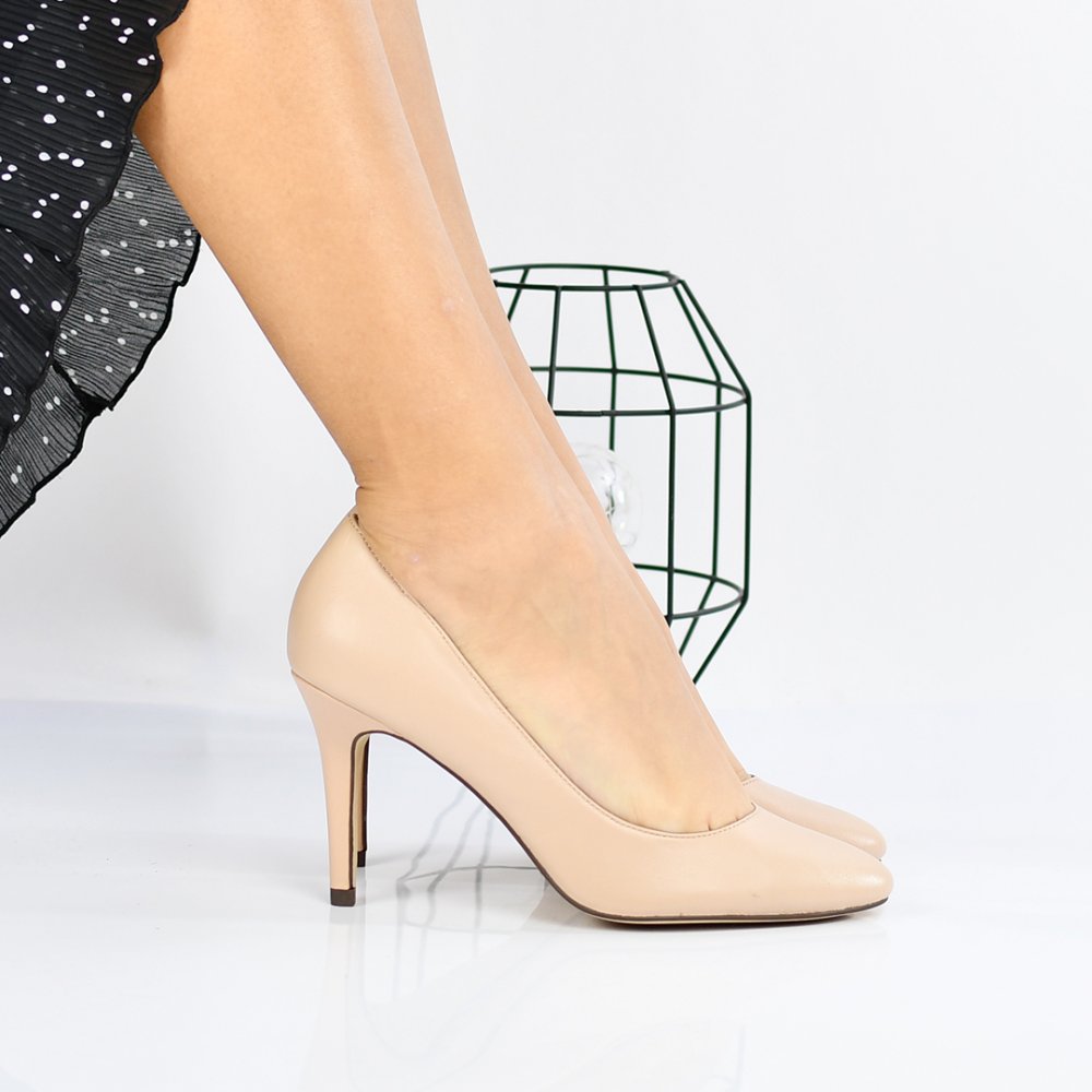 PANTOFI NUDE PIELE NATURALA PANDORA
