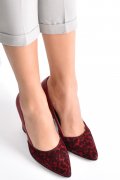 PANTOFI ROSII ANIMAL PRINT PIELE NATURALA 1S77985