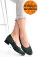 Pantofi verzi piele naturala intoarsa 2s77040