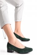 PANTOFI VERZI PIELE NATURALA INTOARSA 2S77040