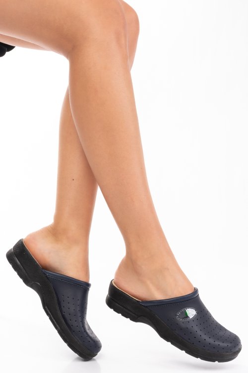 Papuci blue piele naturala 7s7707