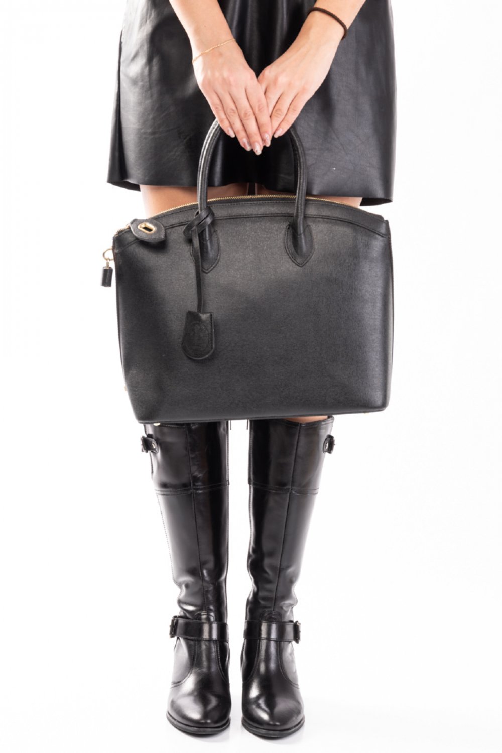 GEANTA NEAGRA PIELE NATURALA GEN888