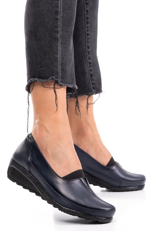 Pantofi bleumarin piele naturala 2s77352