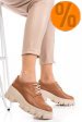 Pantofi casual femei piele naturala maro 2s77080