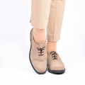 PANTOFI KHAKI PIELE NATURALA INTOARSA RABY