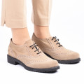 PANTOFI KHAKI PIELE NATURALA INTOARSA RABY