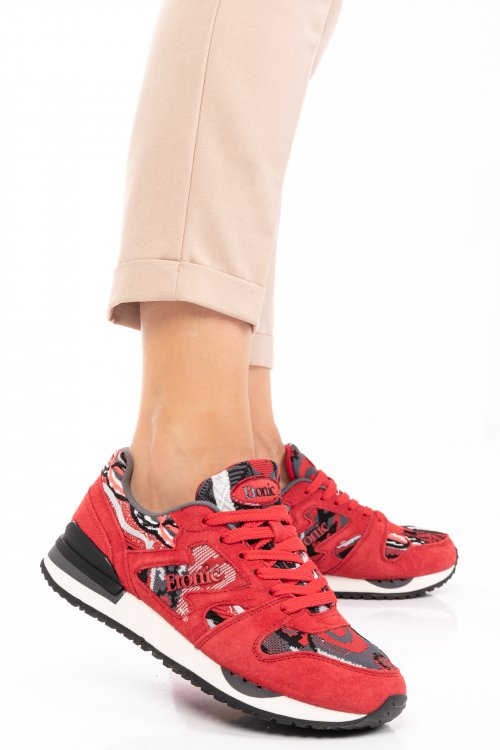 Etonic, pantofi sport red suede es77105220705