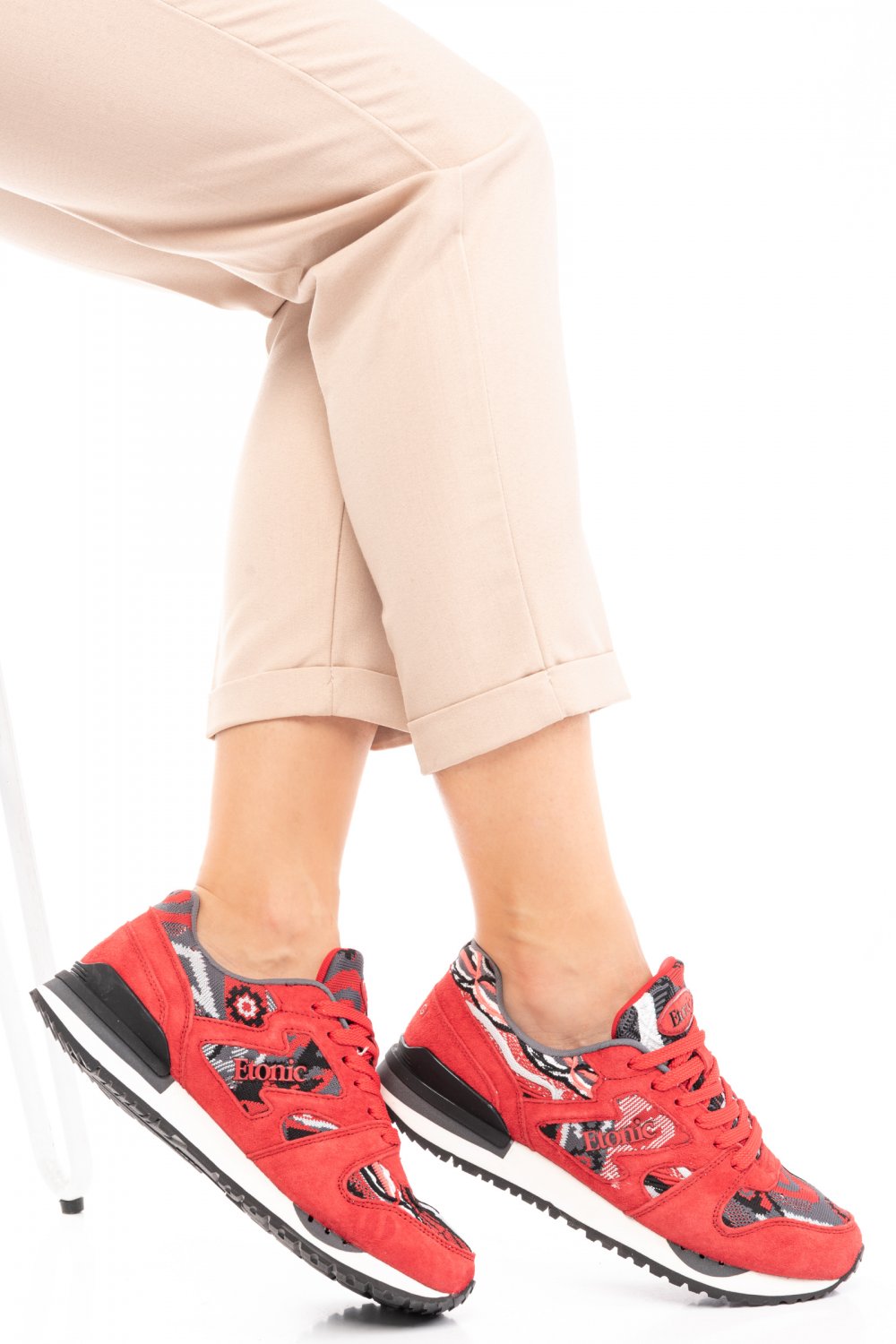 ETONIC, PANTOFI SPORT RED SUEDE ES77105220705