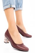 PANTOFI VISINII FLORAL PIELE NATURALA 1S77500