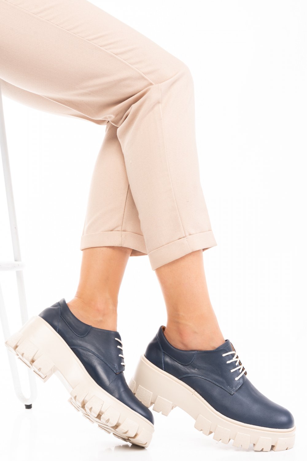PANTOFI CASUAL FEMEI PIELE NATURALA BLEUMARIN 2S77080