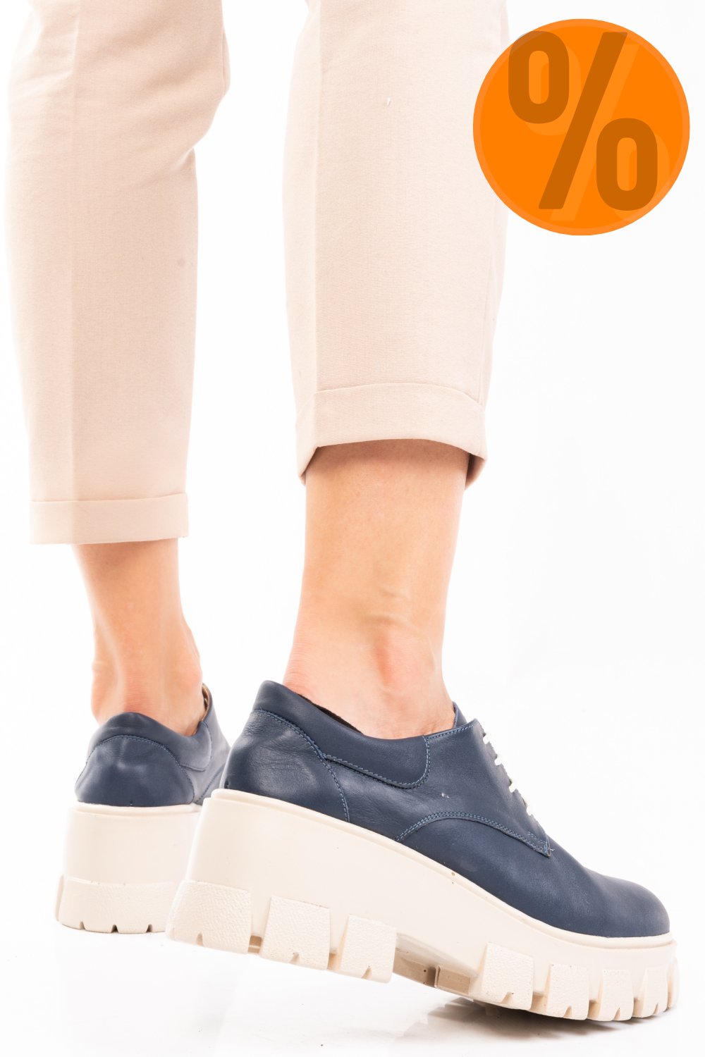 PANTOFI CASUAL FEMEI PIELE NATURALA BLEUMARIN 2S77080