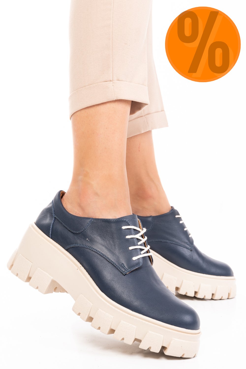 PANTOFI CASUAL FEMEI PIELE NATURALA BLEUMARIN 2S77080