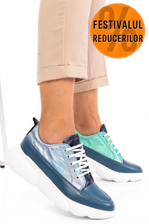 Pantofi sport jeans piele naturala 2s7711608np-hor