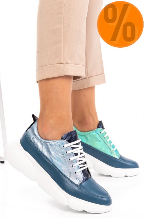 Pantofi sport jeans piele naturala 2s7711608np-hor