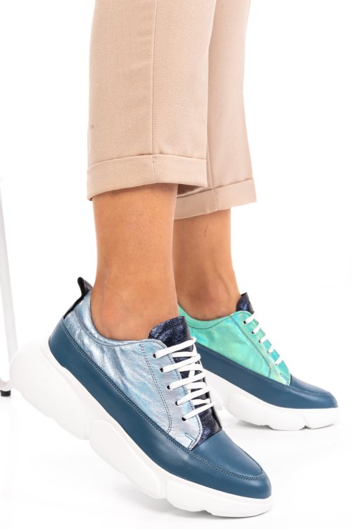 Pantofi sport jeans piele naturala 2s7711608np-hor