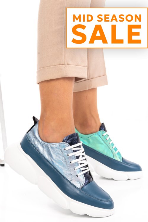 Pantofi sport jeans piele naturala 2s7711608np-hor