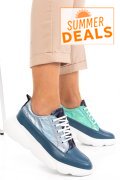 PANTOFI SPORT JEANS PIELE NATURALA 2S7711608NP-HOR