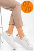PANTOFI SPORT ALB AURIU PIELE NATURALA 2S7701684