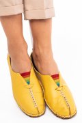 ESPADRILE GALBENE  PIELE NATURALA 7S7701