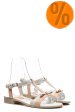Sandale roz alb piele naturala 5s7716