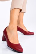 PANTOFI BORDO PIELE NATURALA 1S77510