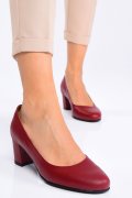 PANTOFI BORDO PIELE NATURALA 1S77510