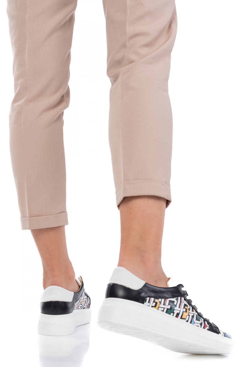 PANTOFI SPORT FEMEI PIELE NATURALA NEGRI 3S77000