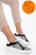 Pantofi sport femei piele naturala negri 3s77000
