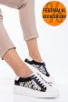 Pantofi sport alb negru piele naturala 3s77000