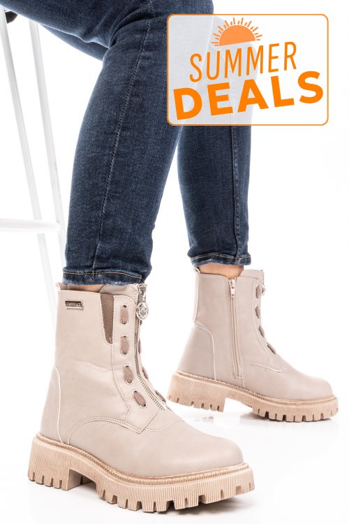 Lumberjack, ghete beige fleta